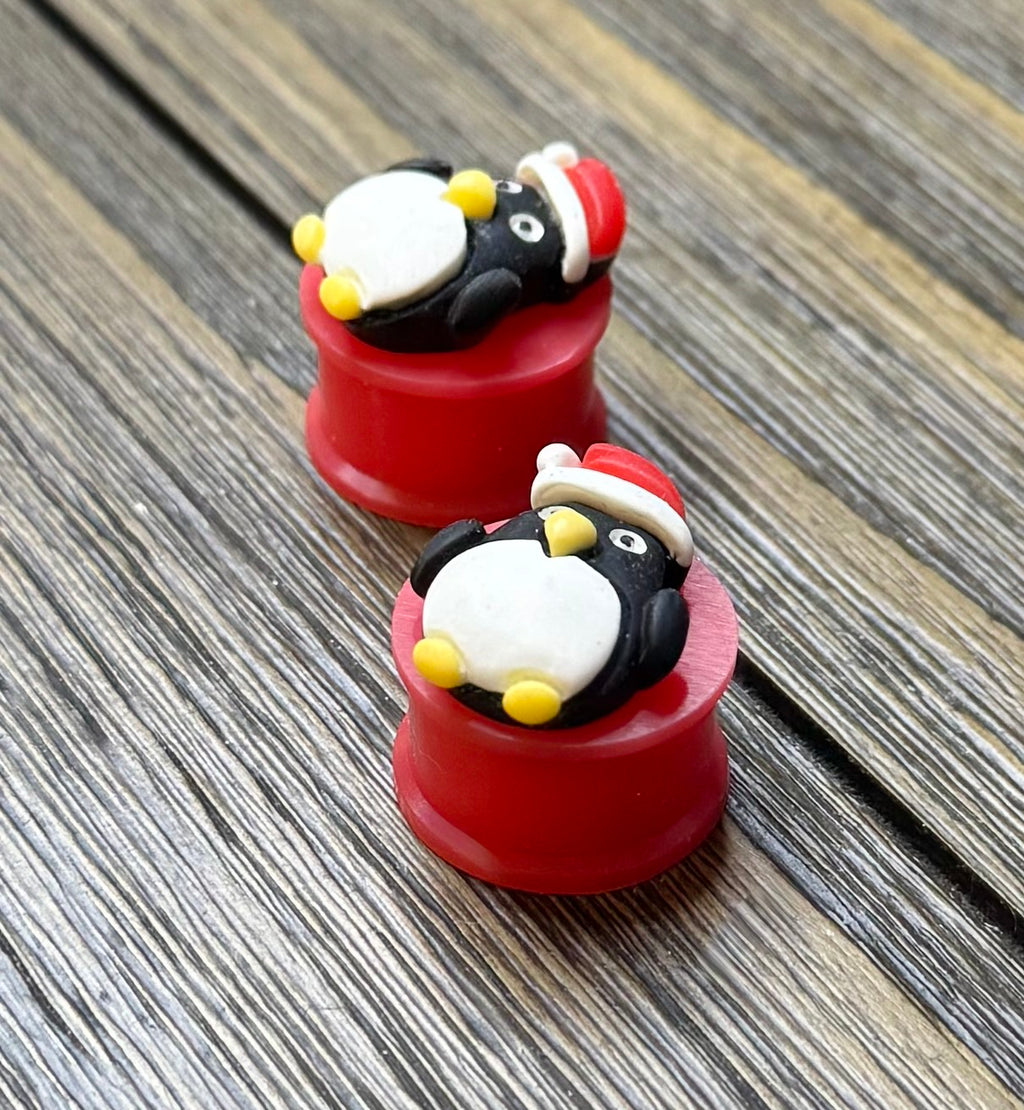Christmas Penguin Ear Plugs