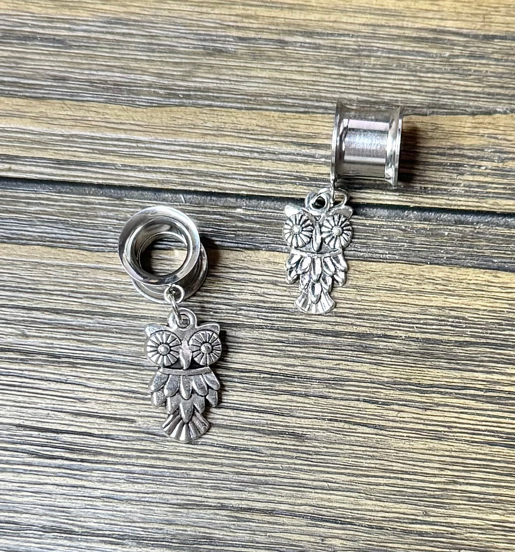 Owl Dangle Ear Tunnels