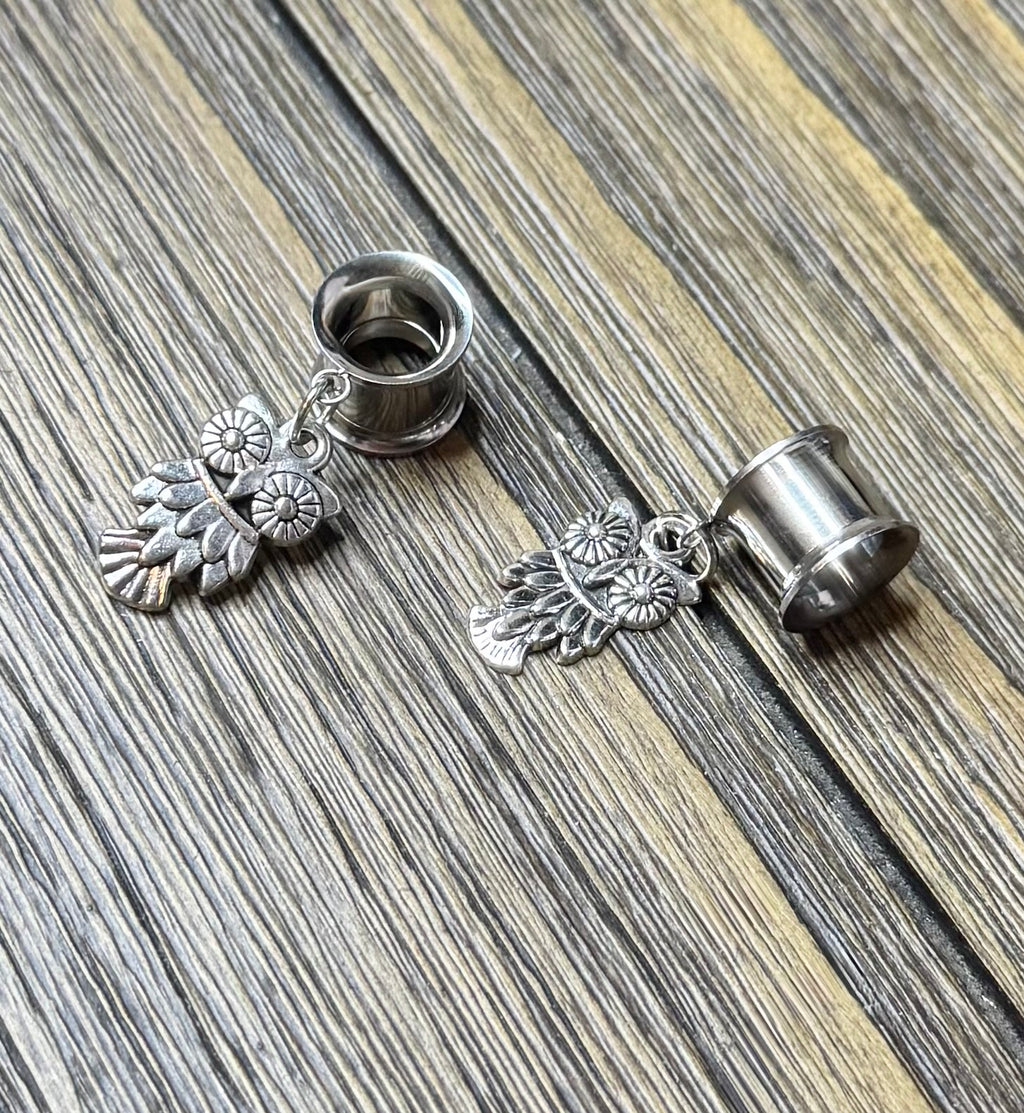 Owl Dangle Ear Tunnels