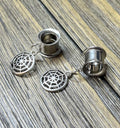 Small Spider Web Dangle Ear Tunnels