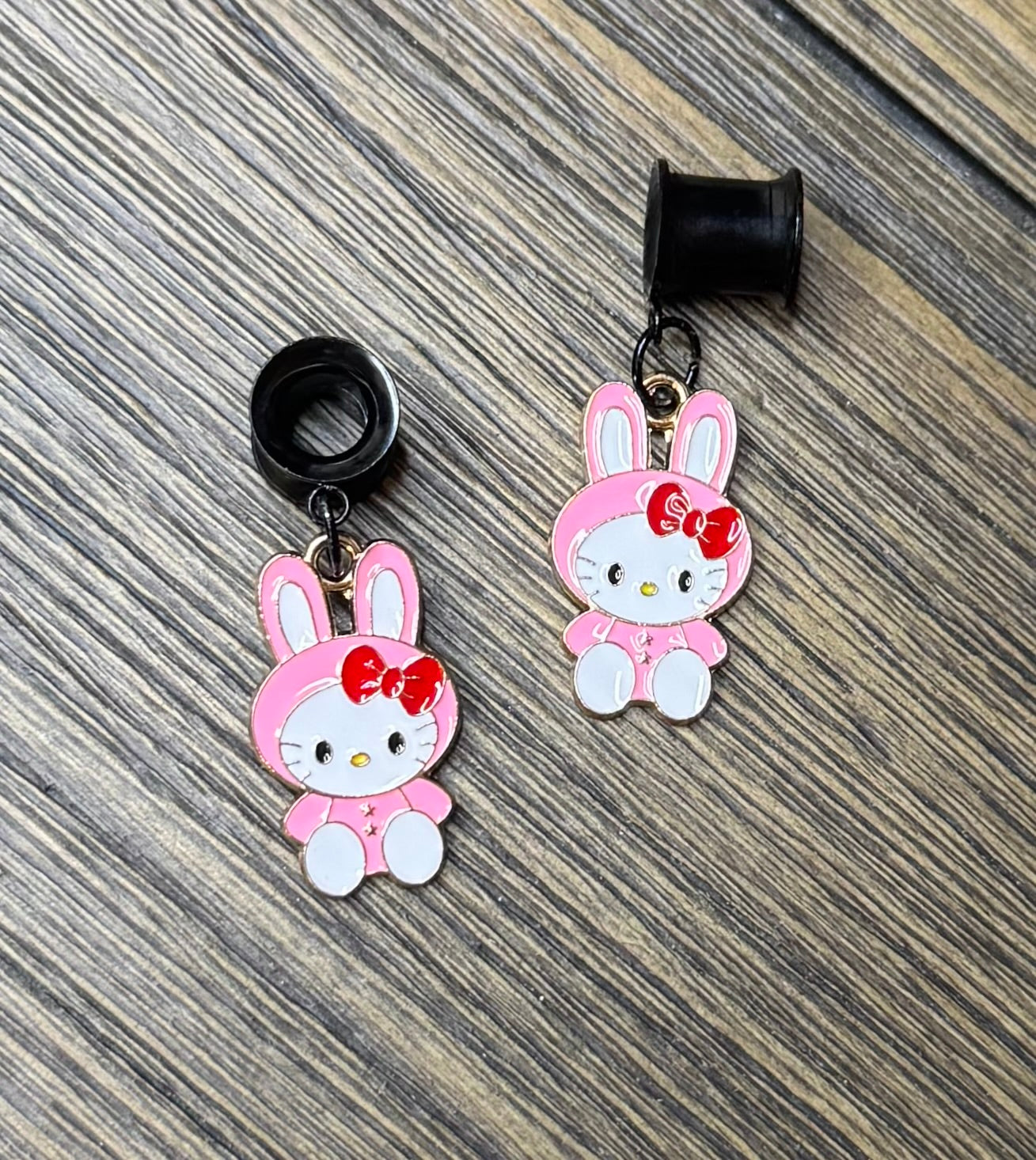 Hello Kitty Bunny Costume Dangle Ear Tunnels