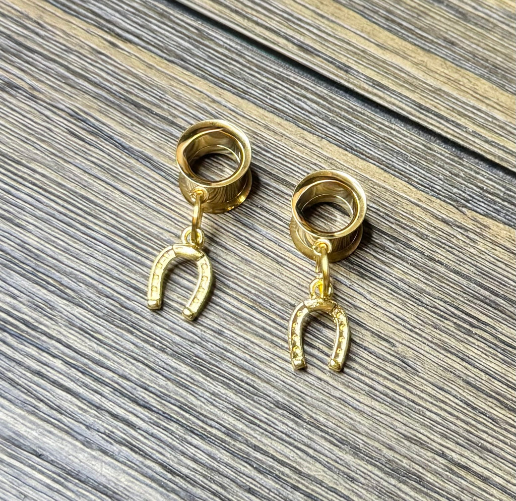 Horseshoe Dangle Ear Tunnels