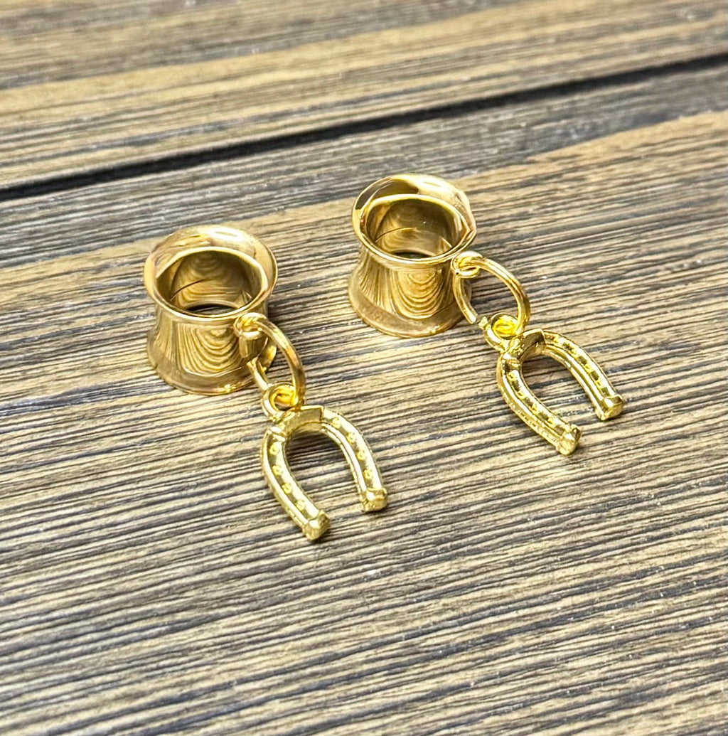 Horseshoe Dangle Ear Tunnels