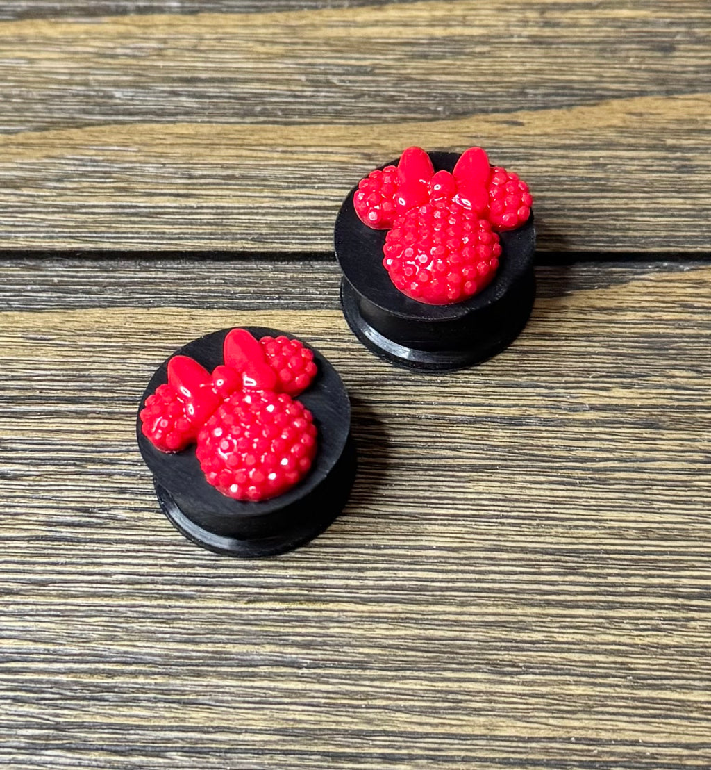 Mouse Ears with Bow Ear Plugs