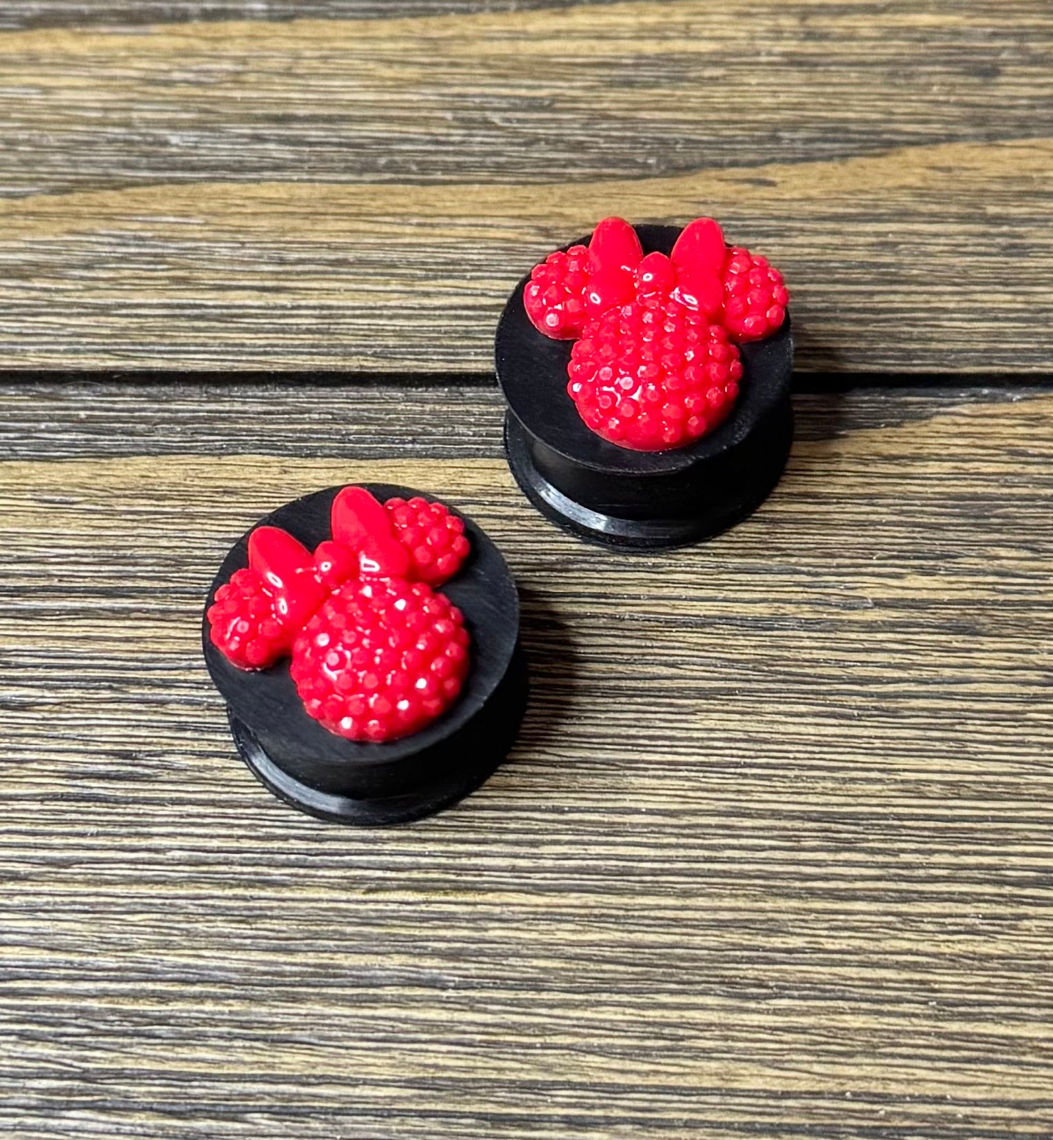 Mouse Ears with Bow Ear Plugs