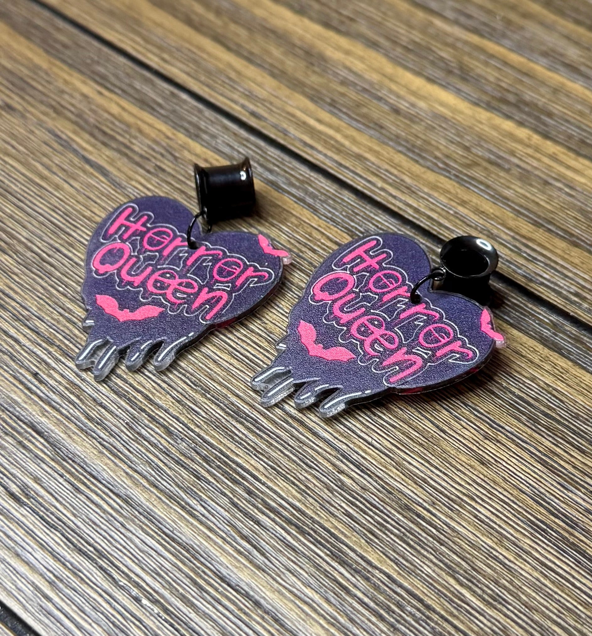Horror Queen Dangle Ear Tunnels