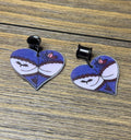 Goth Girl Butt Dangle Ear Tunnels