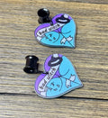 Bad Witch Girl Butt Dangle Ear Tunnels