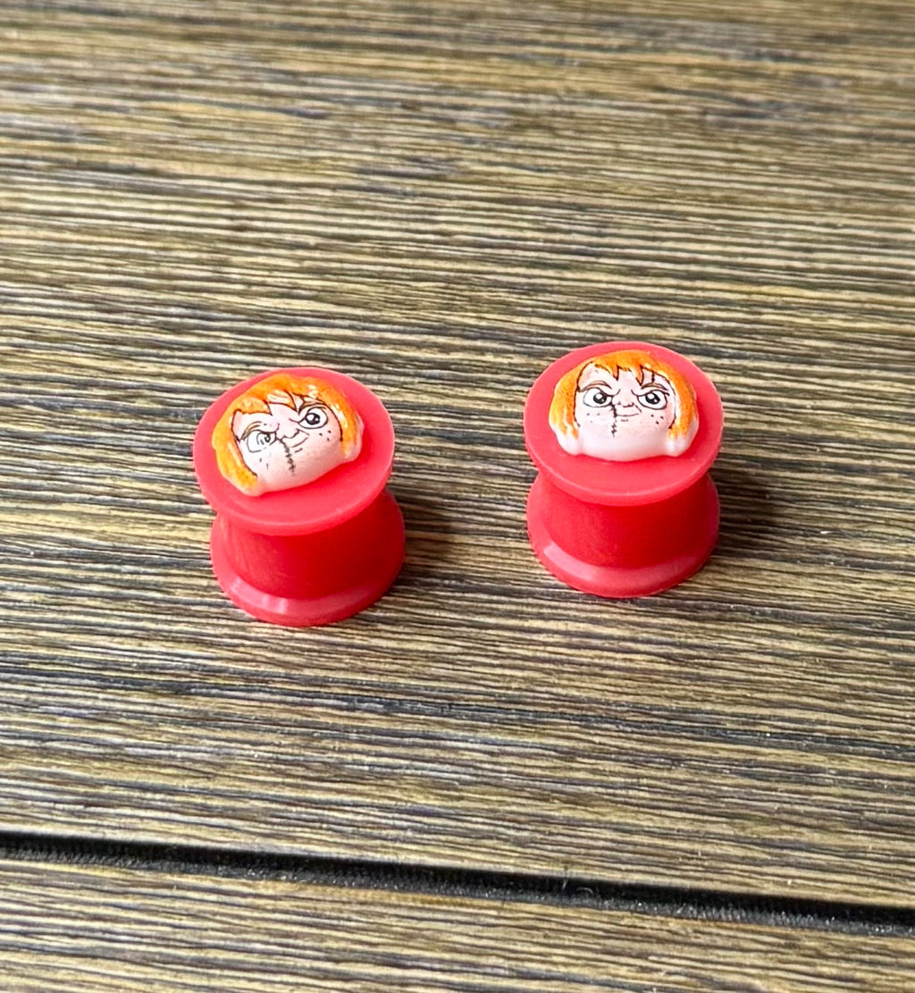 Tiny Chucky Character Ear Plugs