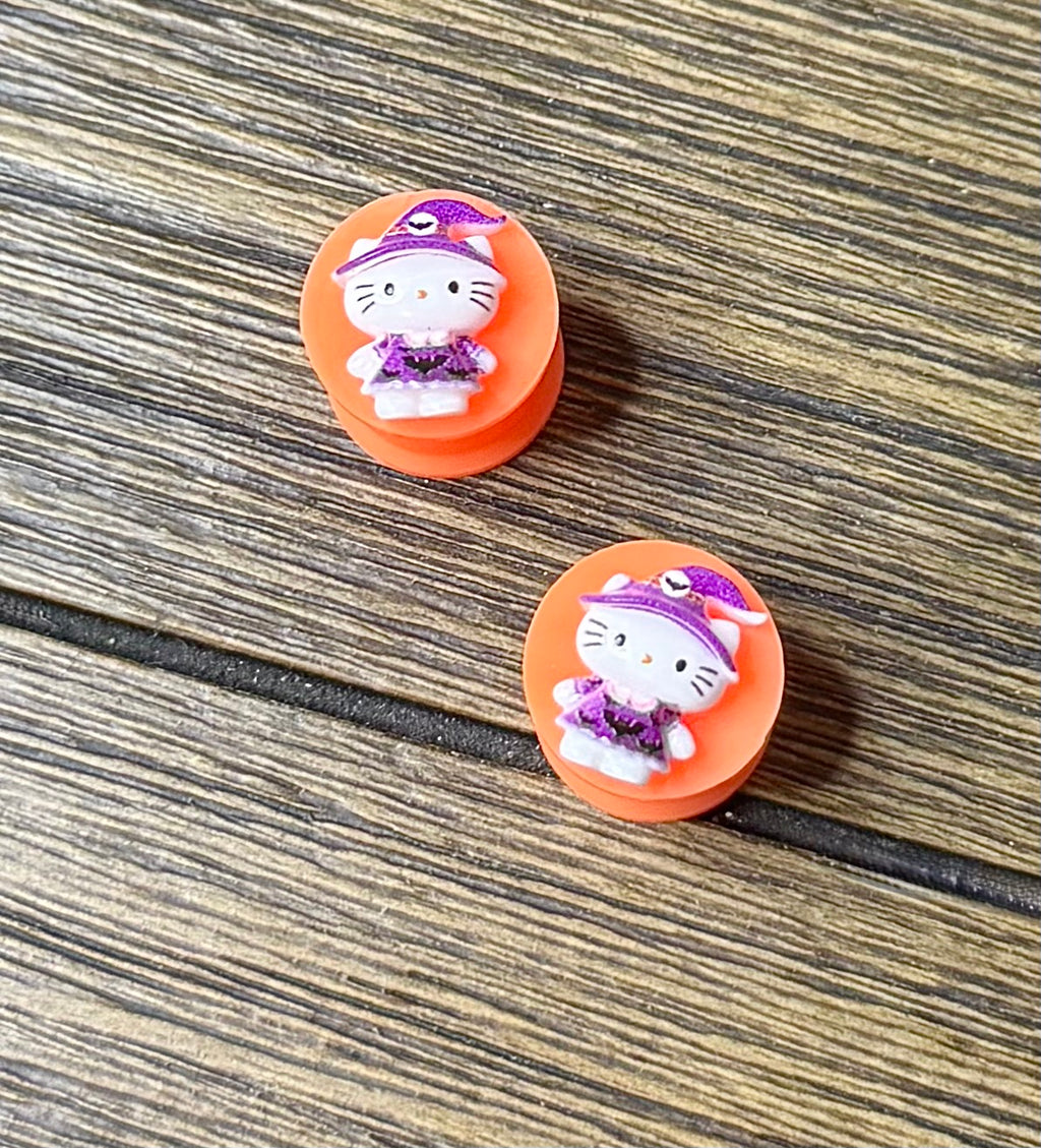 Tiny Hello Kitty Purple Witch Character Ear Plugs