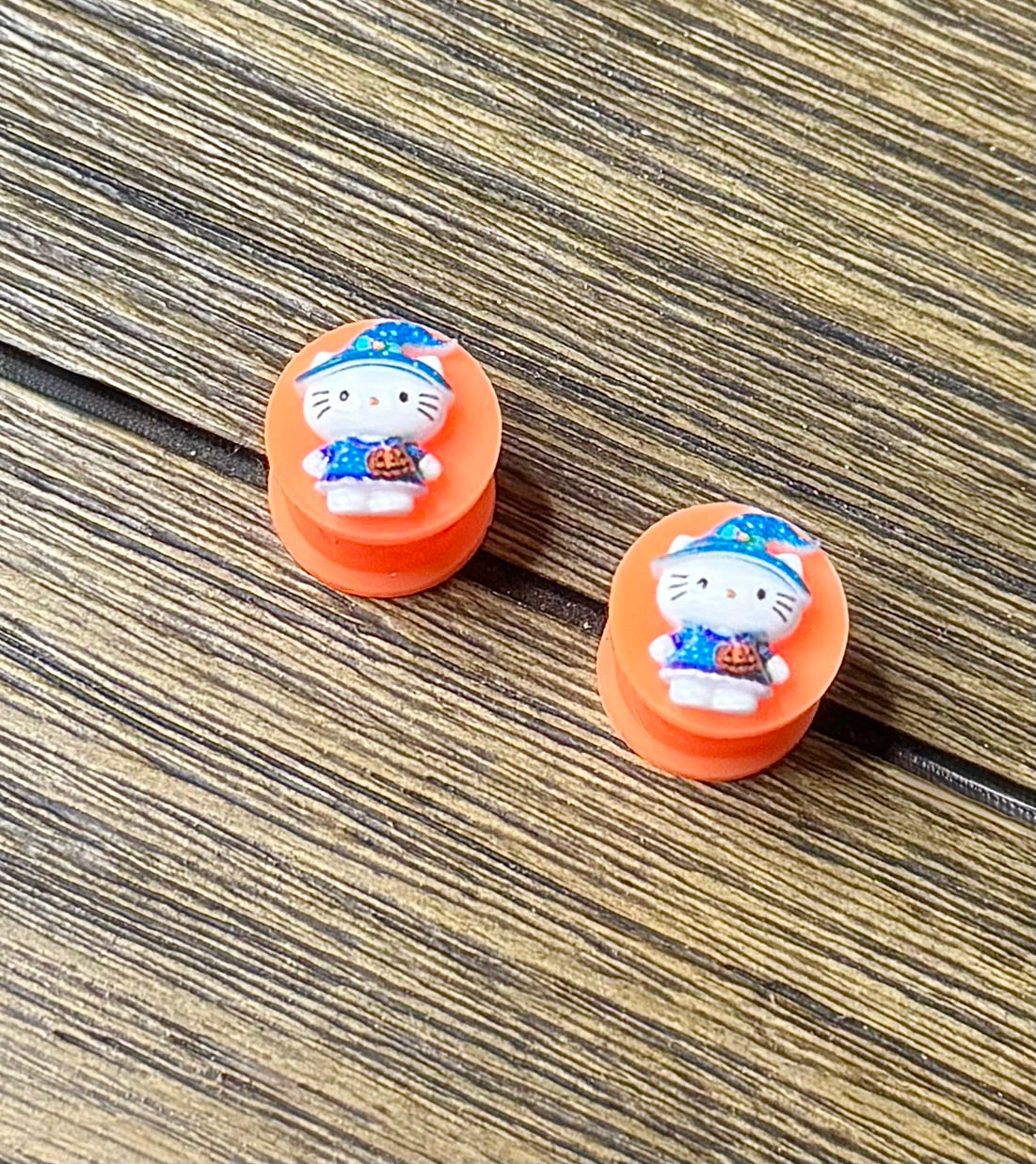 Tiny Hello Kitty Blue Witch Character Ear Plugs