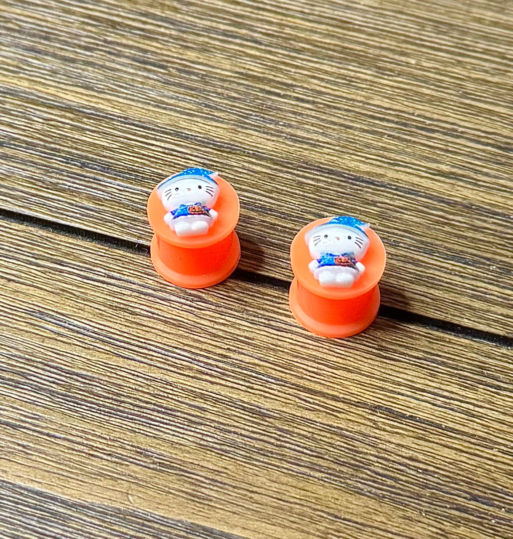 Tiny Hello Kitty Blue Witch Character Ear Plugs
