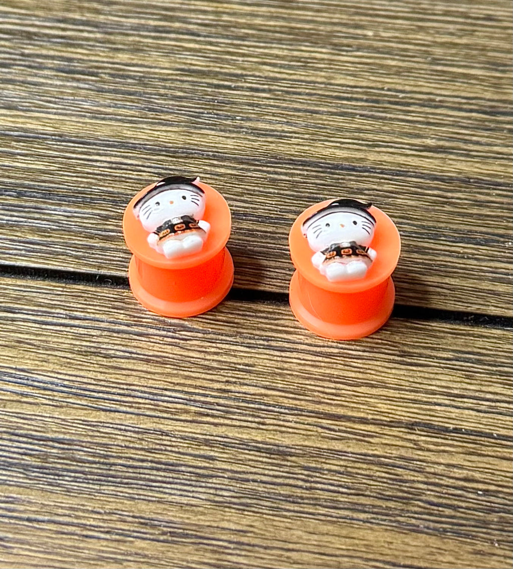 Tiny Hello Kitty Black Witch Character Ear Plugs