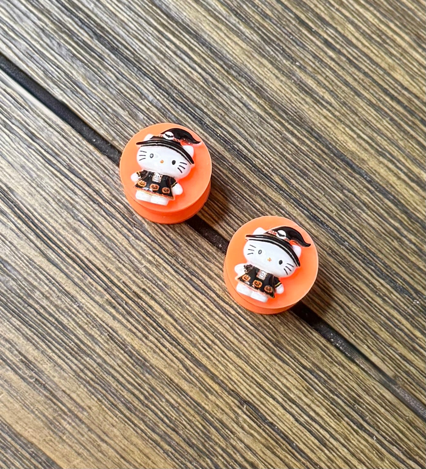 Tiny Hello Kitty Black Witch Character Ear Plugs