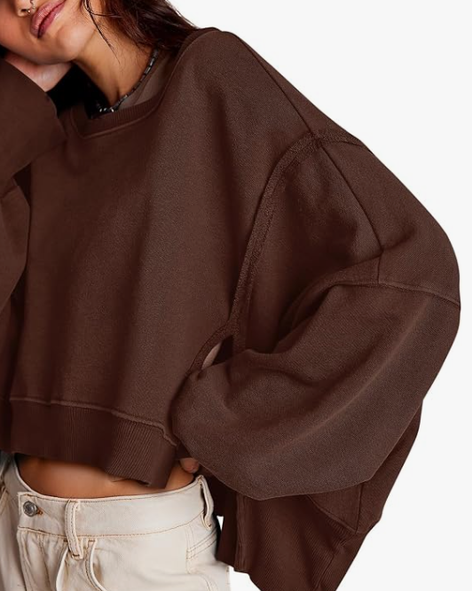 Uniquely Put Together Oversized Boxy Long Sleeve Top