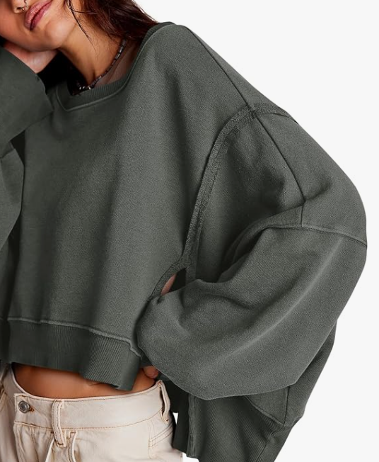 Uniquely Put Together Oversized Boxy Long Sleeve Top