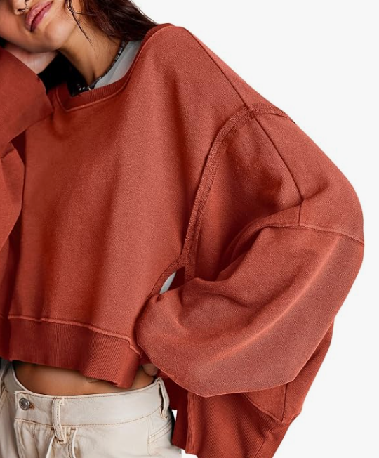 Uniquely Put Together Oversized Boxy Long Sleeve Top