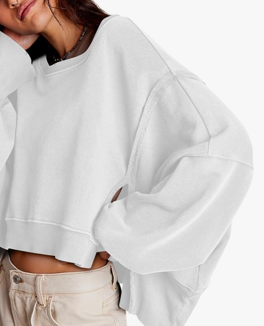 Uniquely Put Together Oversized Boxy Long Sleeve Top